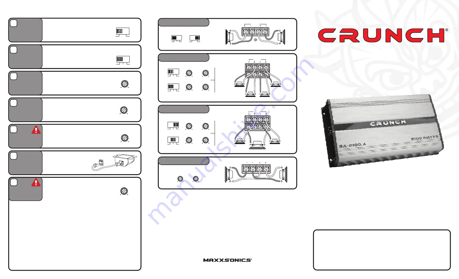 Crunch SA-1100.1 Скачать руководство пользователя страница 2