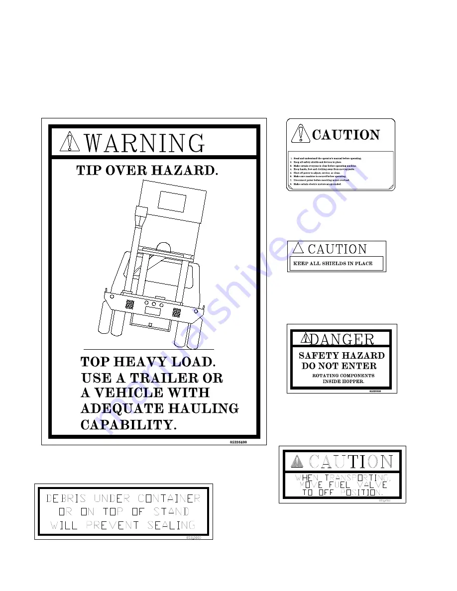 CrustBuster Speed King Seed Tote 4 Box Operator'S Manual Download Page 9