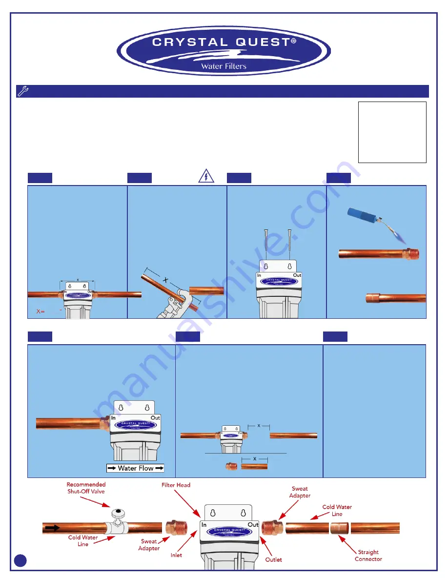 Crystal Quest CQE-WH-01100 Installation And Operation Manual Download Page 4