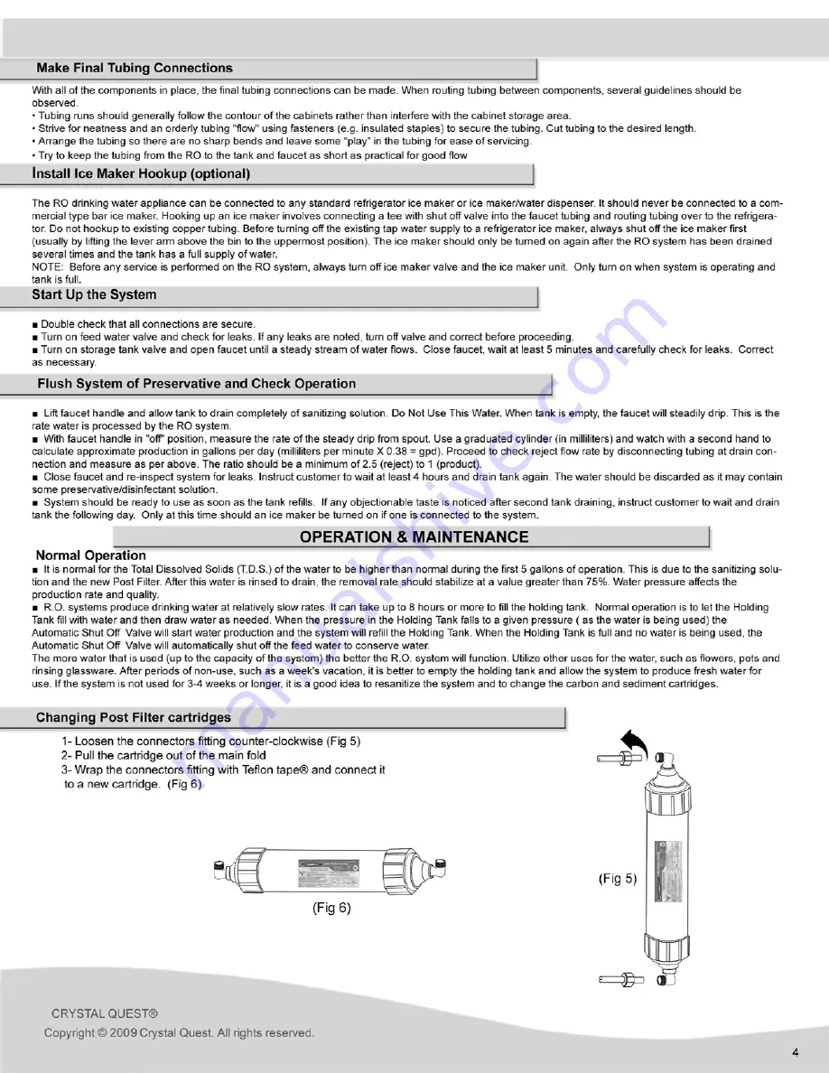 Crystal Quest Thunder Series Installation Instructions Manual Download Page 4