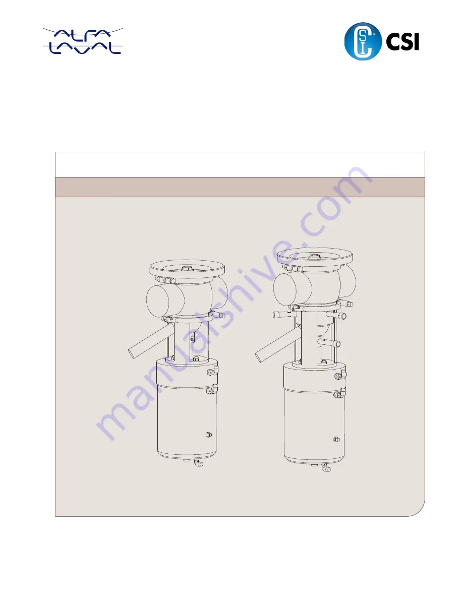 CSI Alfa Laval Unique-TO Скачать руководство пользователя страница 1