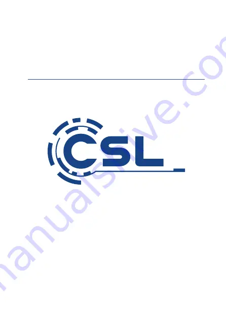 CSL 301258 User Manual Download Page 1