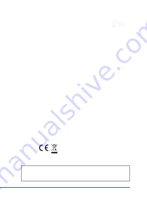 CSL 302553/20200421SZ167 User Manual Download Page 17