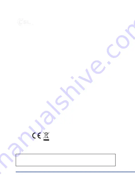 CSL 302553/20200421SZ167 User Manual Download Page 22