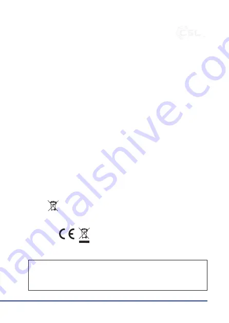 CSL 303458/20191008TW001 User Manual Download Page 7