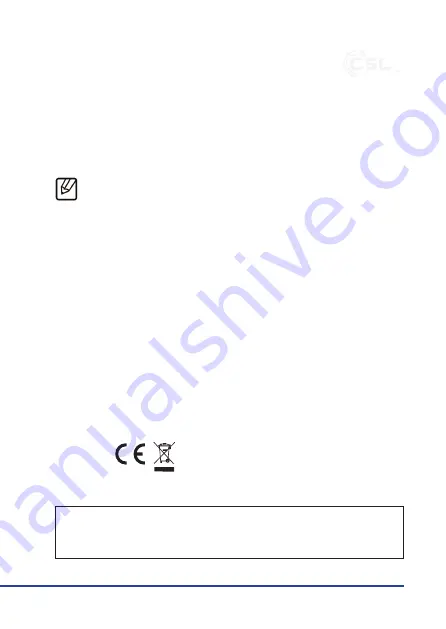 CSL 304666 User Manual Download Page 17