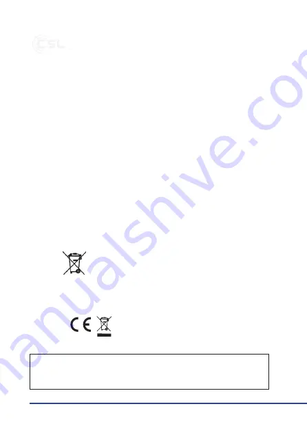 CSL 41239 User Manual Download Page 12