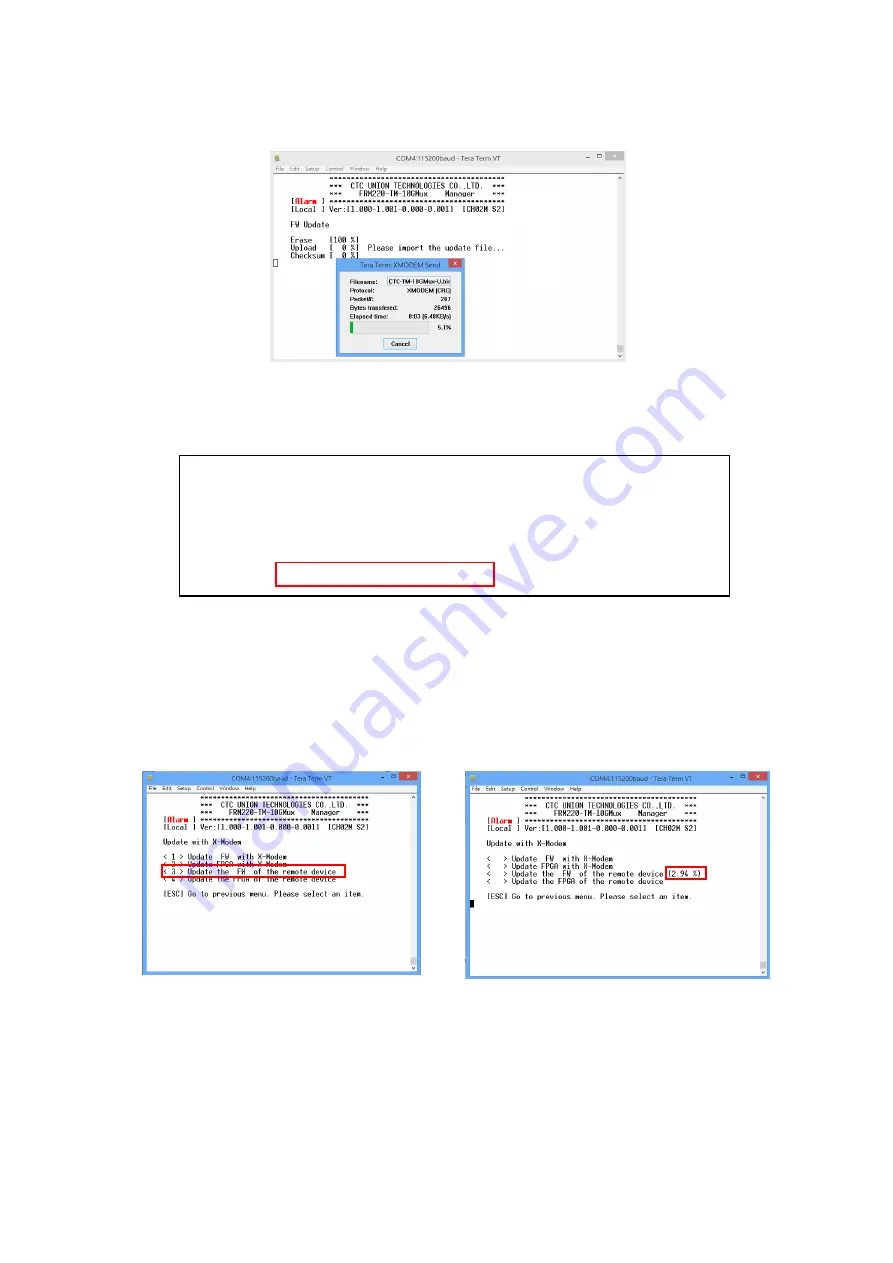 CTC Union FRM220-TM-10GMUX User Manual Download Page 21