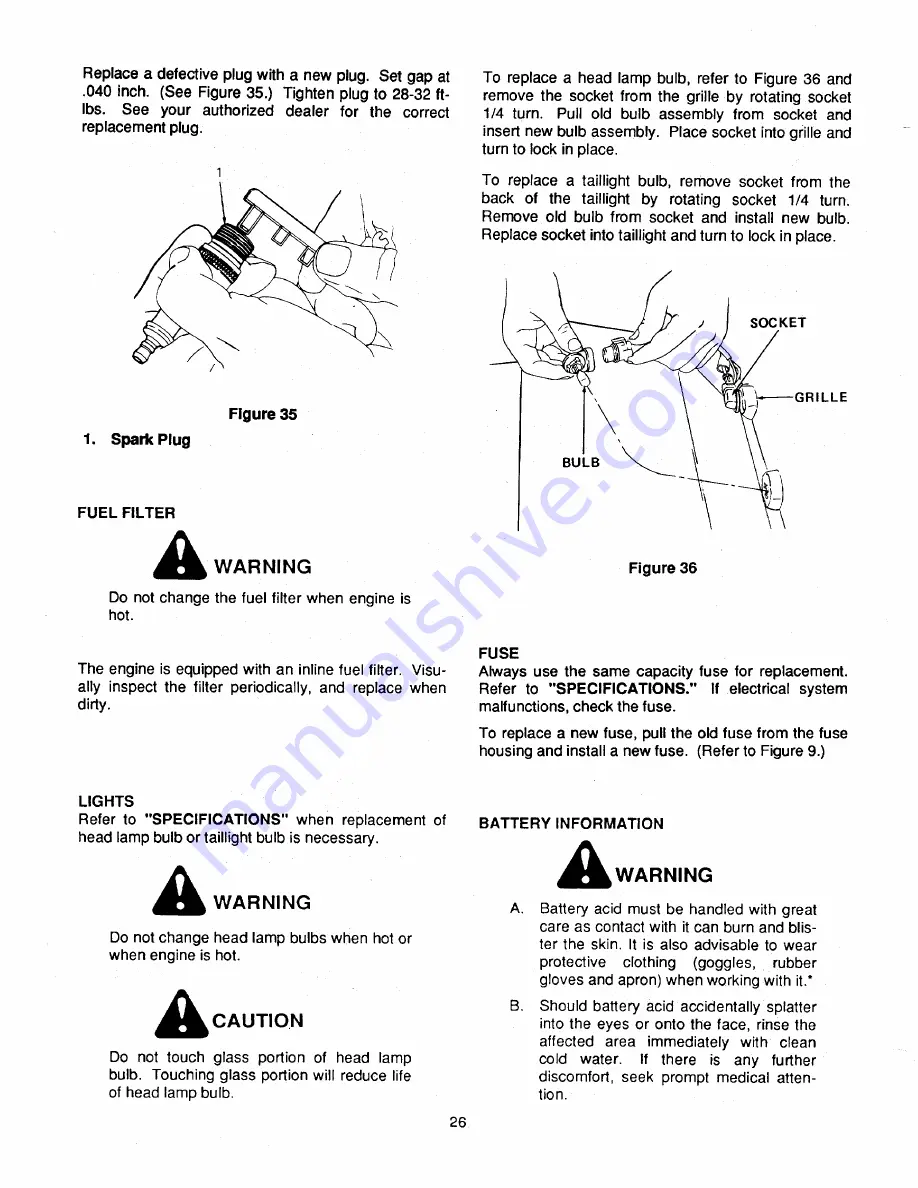 Cub Cadet 1340 Owner'S Manual Download Page 26