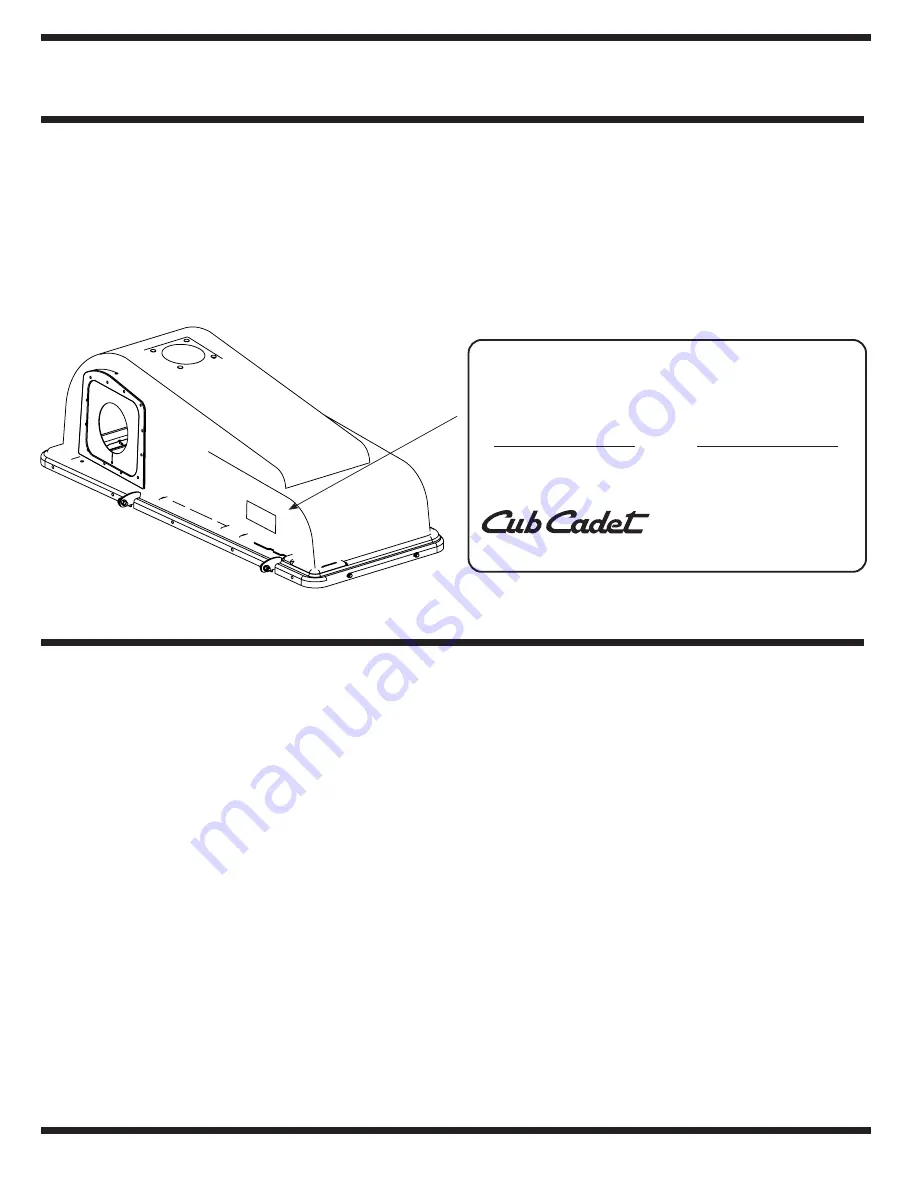 Cub Cadet 19A70001000 Operator'S Manual Download Page 2