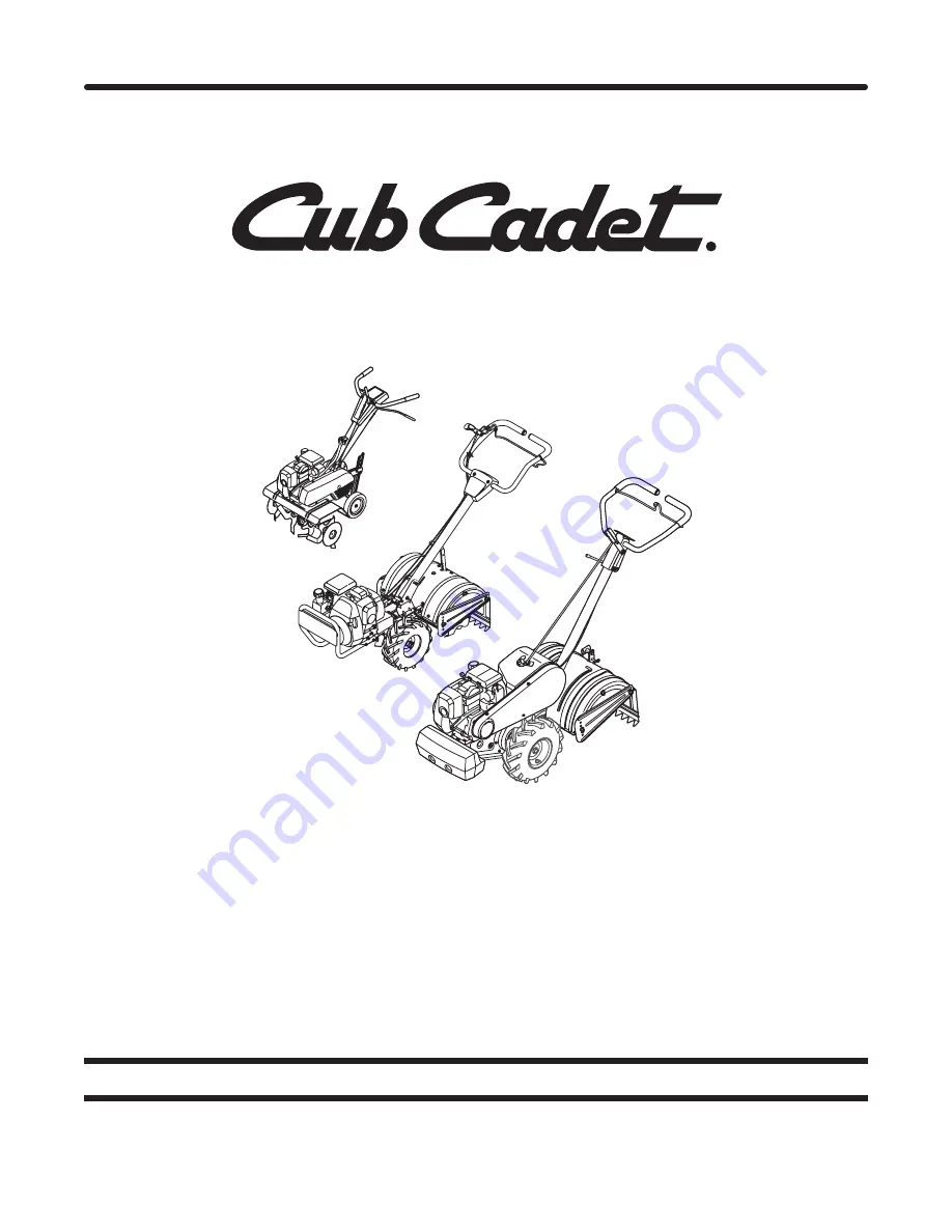 Cub Cadet 35 Скачать руководство пользователя страница 1