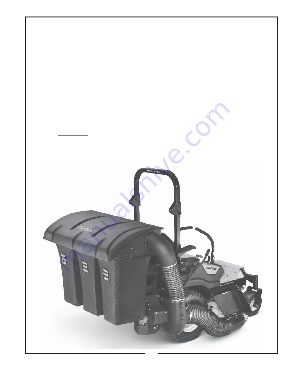 Cub Cadet 59A30033150 Operator'S Manual Download Page 5