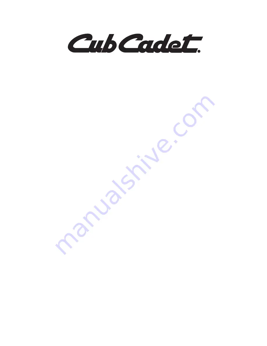 Cub Cadet CC212 Operator'S Manual Download Page 16