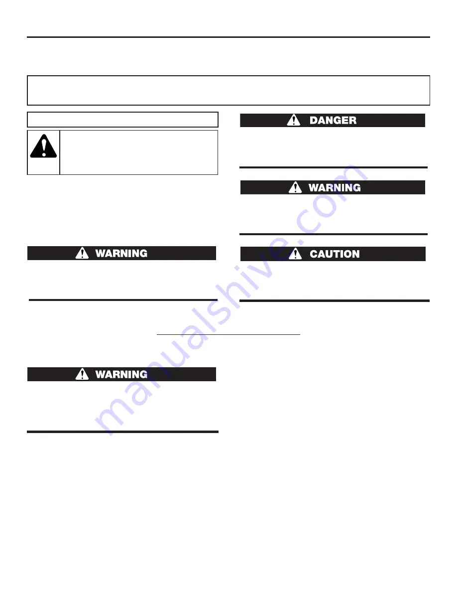 Cub Cadet CS3916 Safety Manual Download Page 3