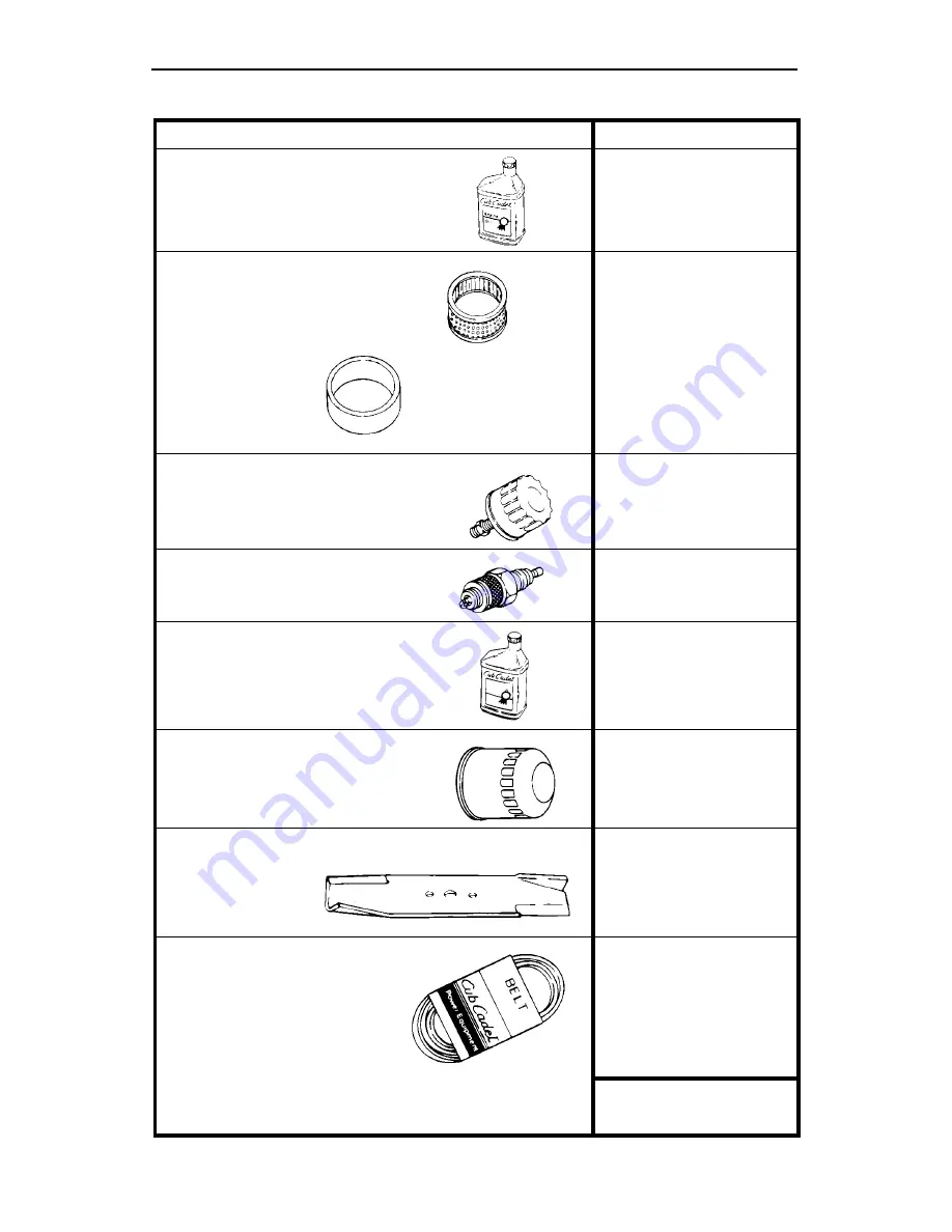 Cub Cadet GT 3100 Operator'S Manual Download Page 48