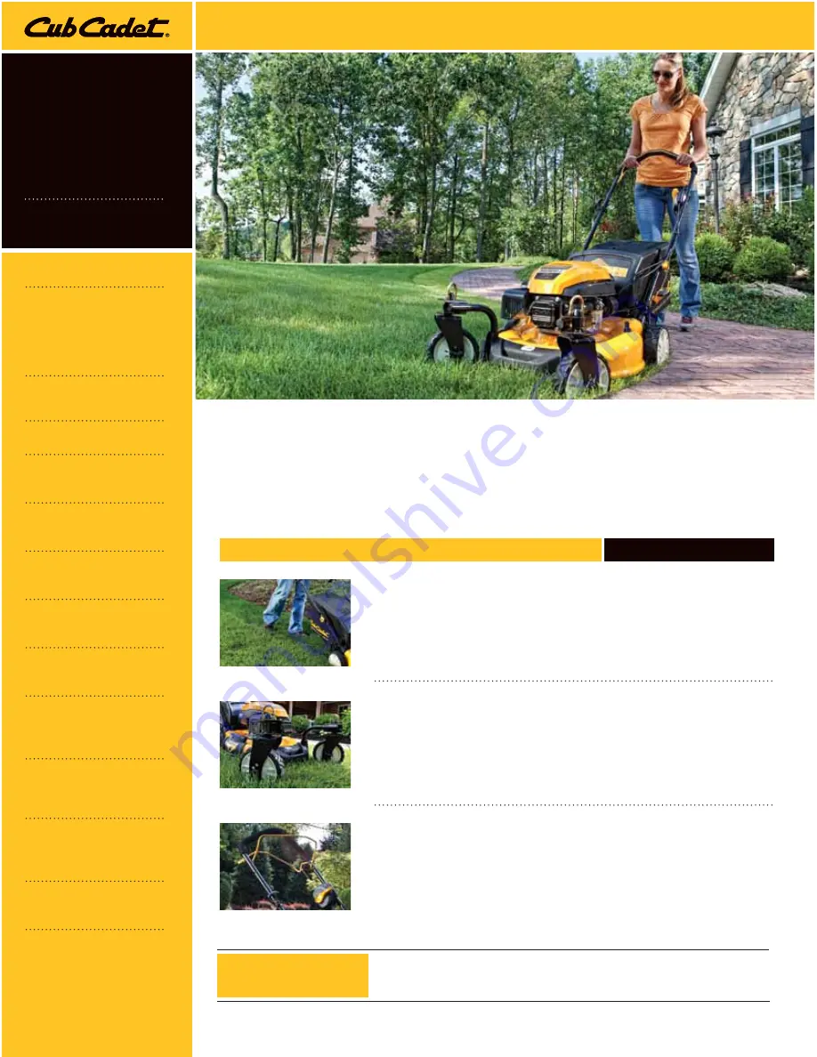 Cub Cadet SC 100 Brochure Download Page 1