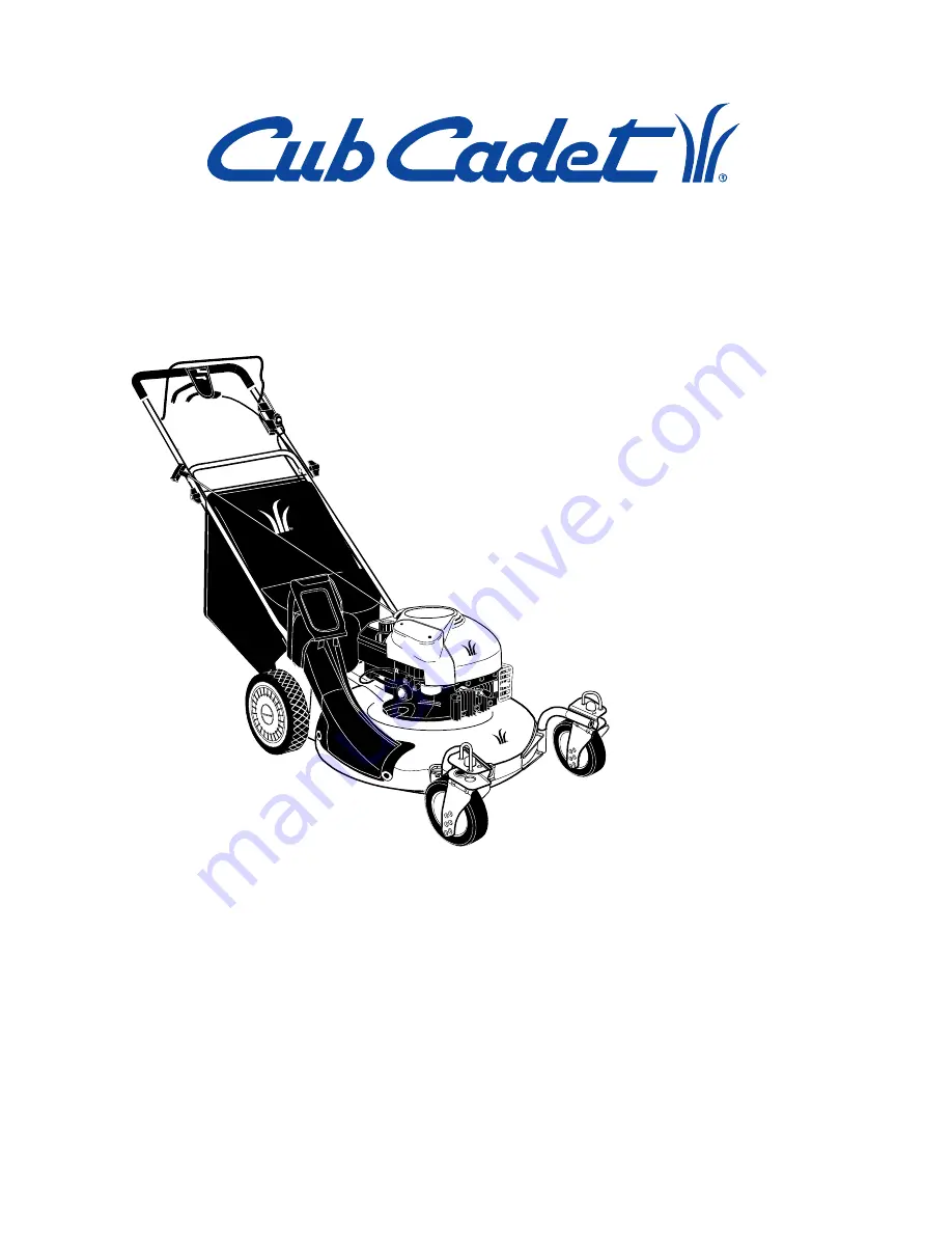 Cub Cadet SC 621 Operator'S Manual Download Page 1