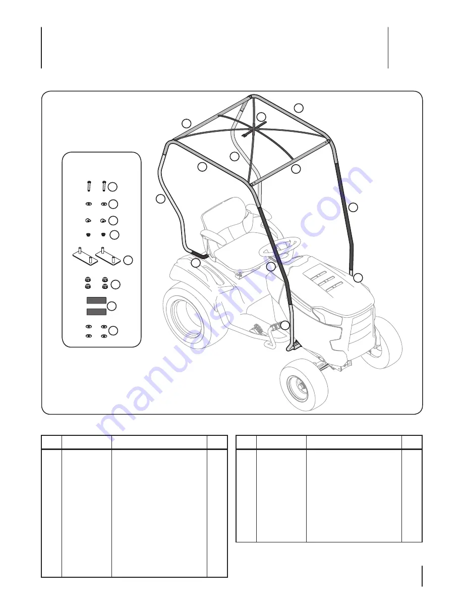 Cub Cadet Snow Cab/Sun Shade Скачать руководство пользователя страница 27