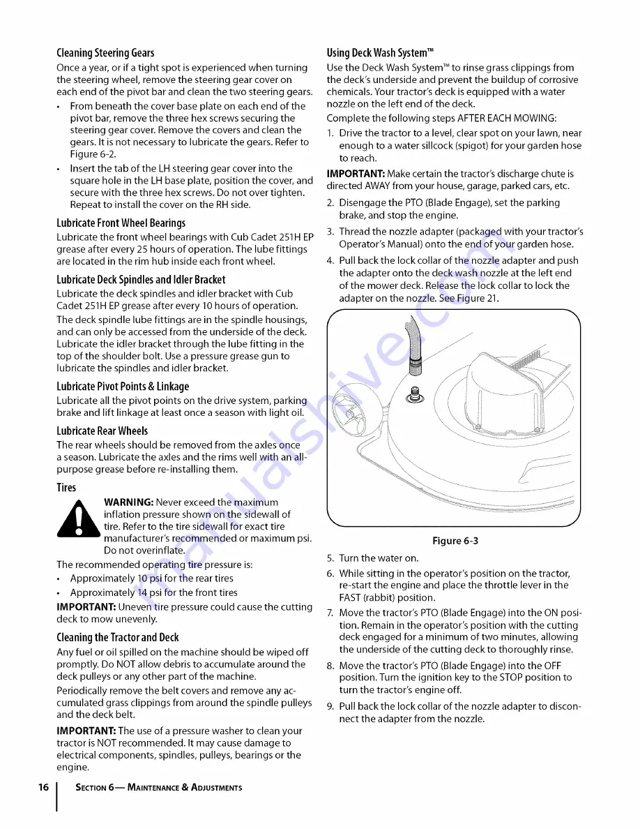 Cub Cadet Time Saver i1042 Operator'S Manual Download Page 16