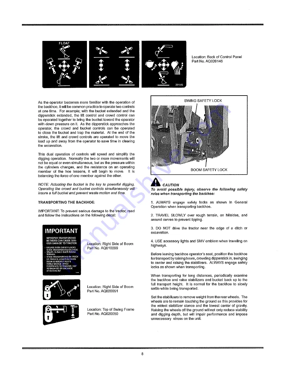 Cub Cadet Yanmar CB75 Operator'S Manual Download Page 8