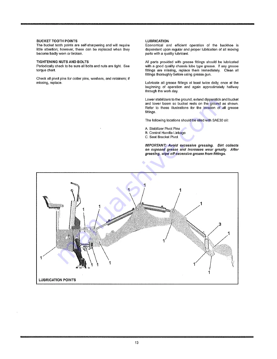 Cub Cadet Yanmar CB75 Operator'S Manual Download Page 13