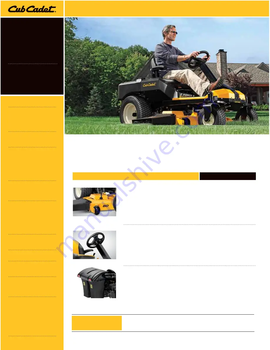 Cub Cadet Z-Force 48 Brochure Download Page 1