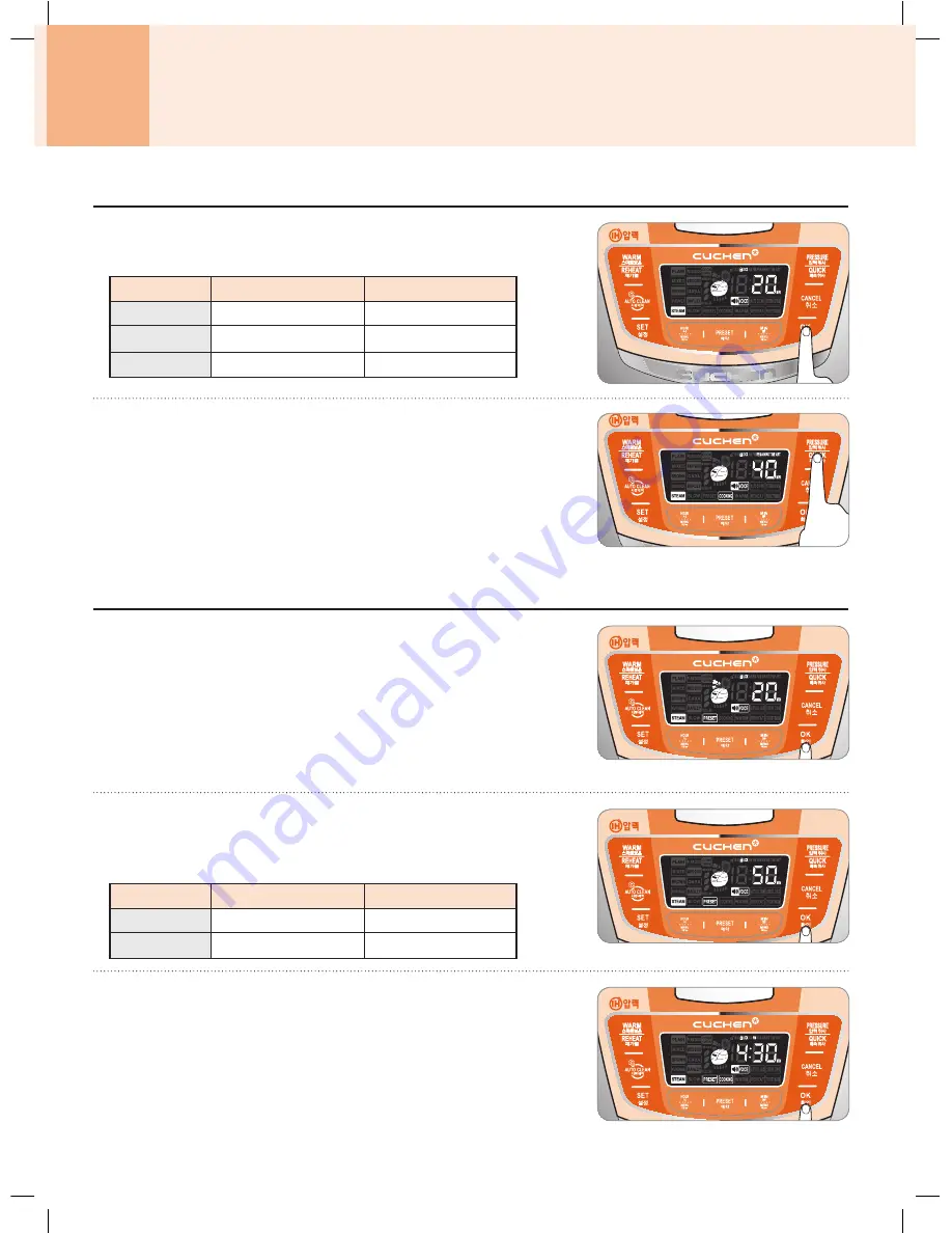 Cuchen IH VE06 Series Скачать руководство пользователя страница 19