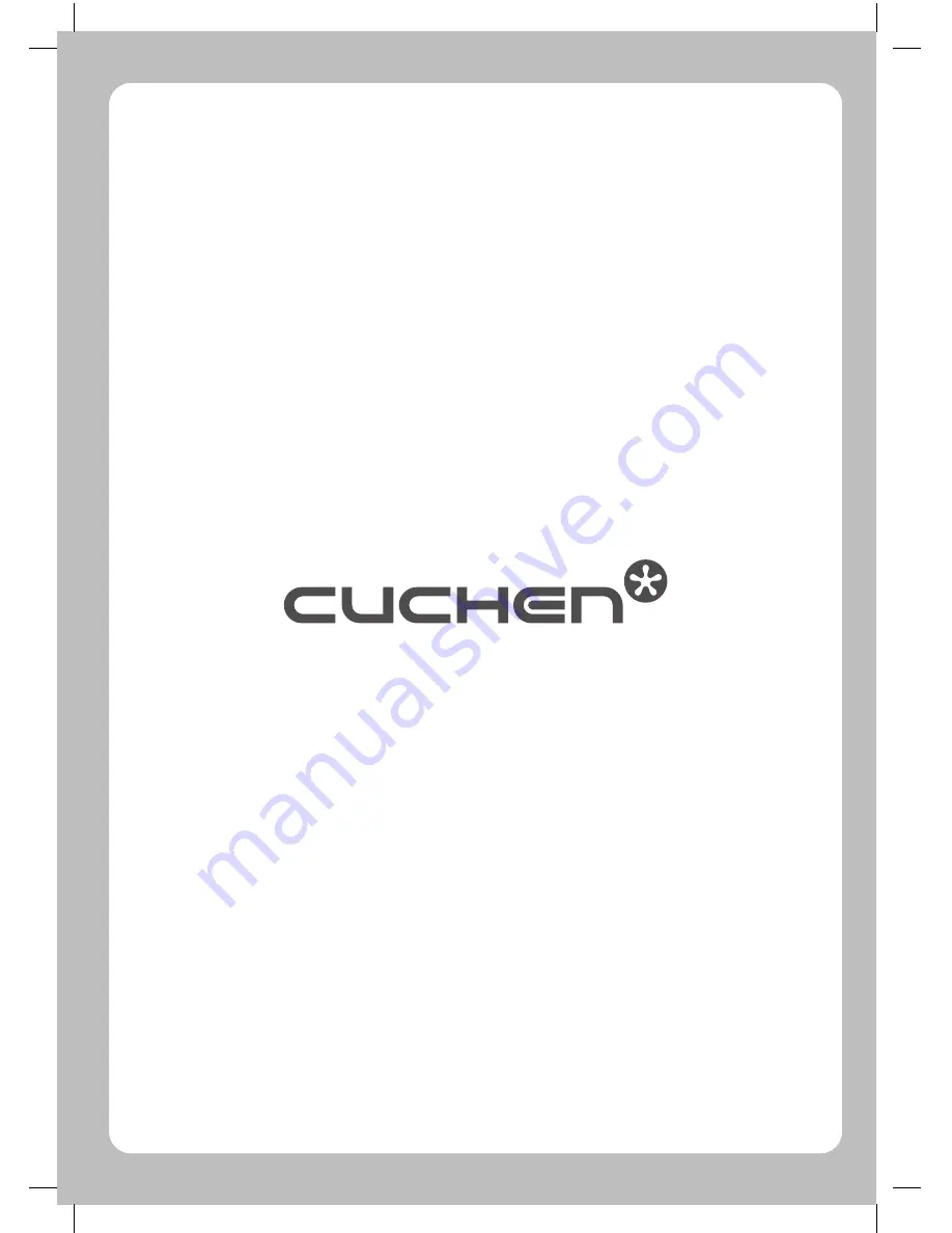 Cuchen WM-ME03 Series User Manual Download Page 22