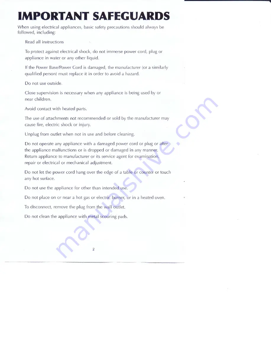 Cucina Pro 1447 Instructions Manual Download Page 2