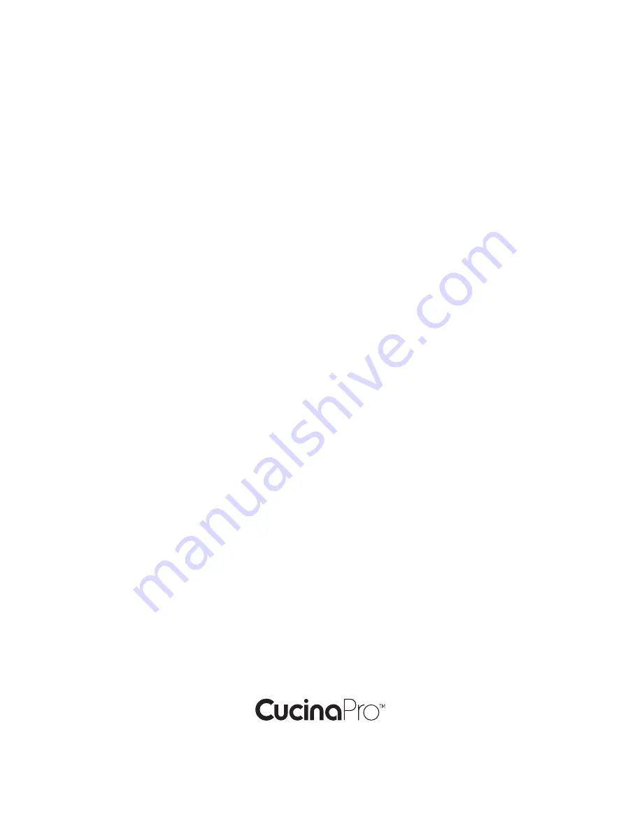 Cucina Pro 220-05P Manual Download Page 8