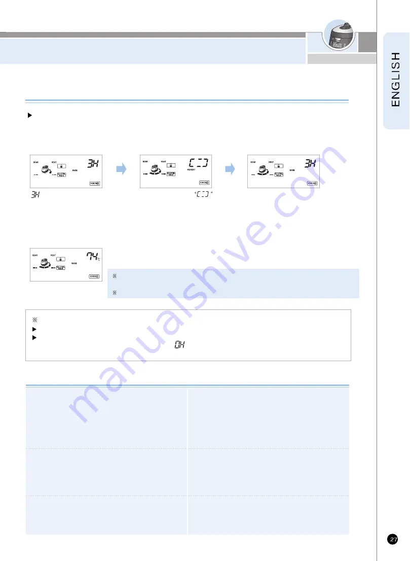 Cuckoo CRP-HN10 Fuzzy Series Operating Instructions Manual Download Page 27