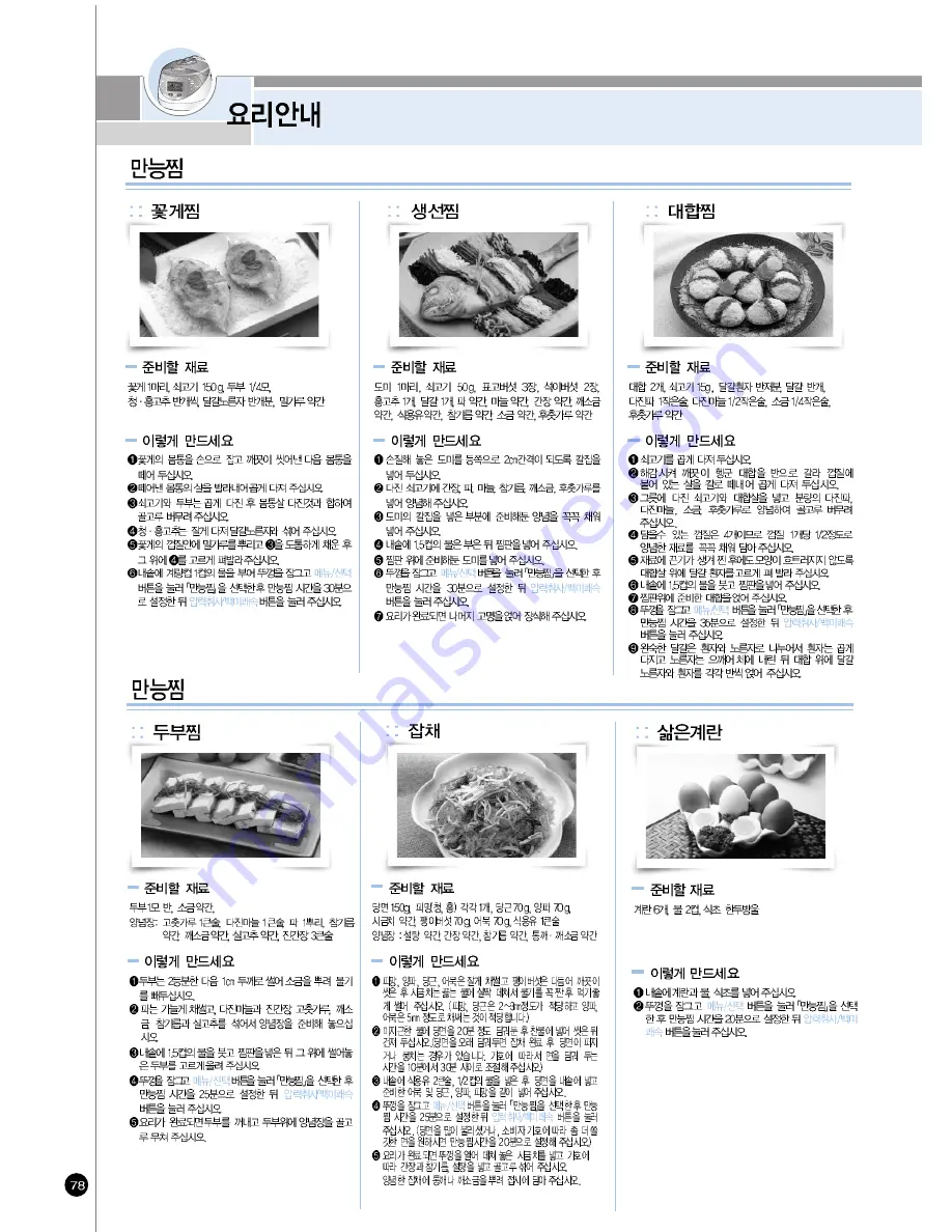 Cuckoo CRP-HP06 Fuzzy Series User Manual Download Page 78