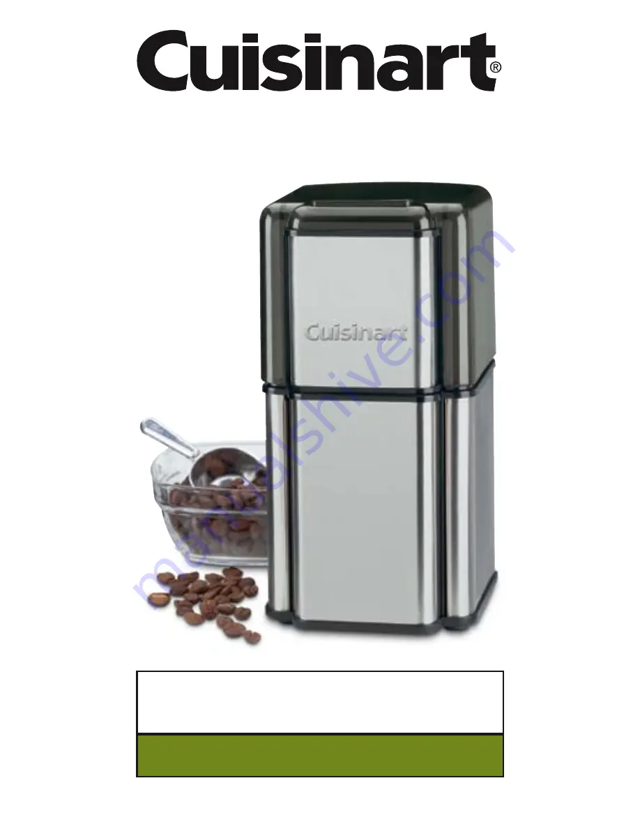 Cuisinart Grind Central DCG-12BCCN Instruction Booklet Download Page 1