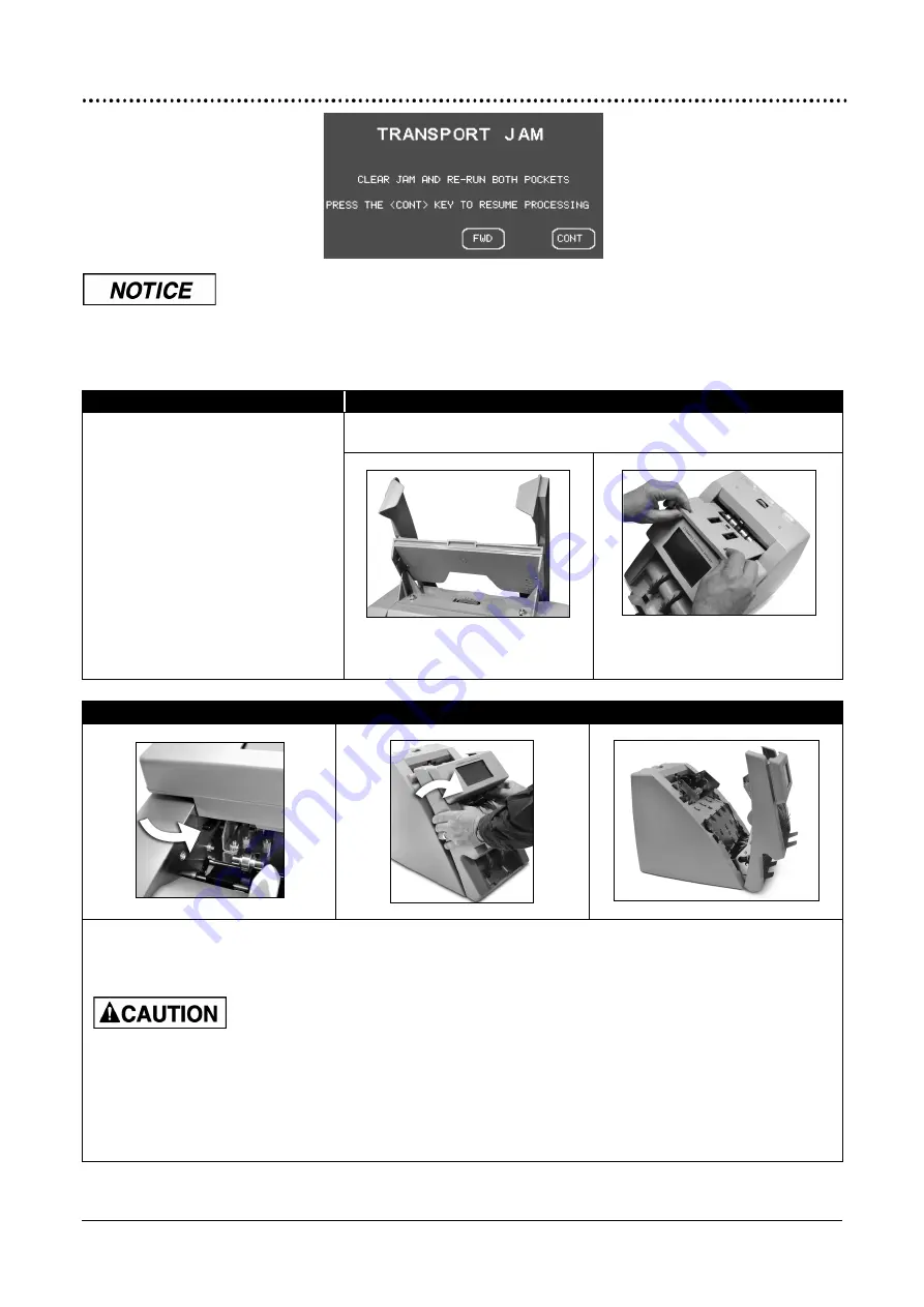 CUMMINS ALLISON Universal JetScan User Manual Download Page 24