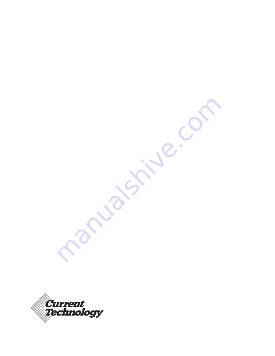 Current Technology CurrentGuard CG-120/208-3GY Series Скачать руководство пользователя страница 1