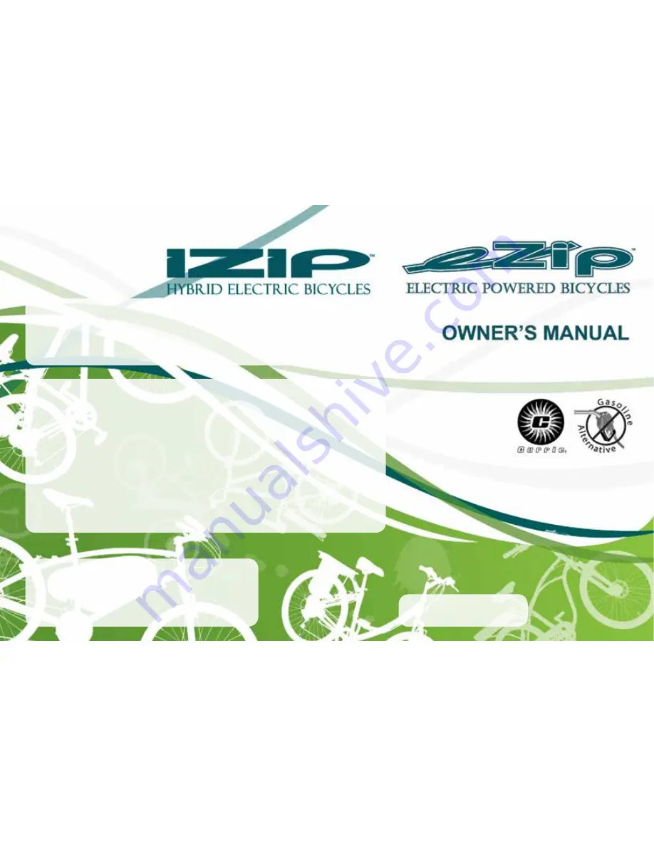 Currier Tech eZip Skyline Owner'S Manual Download Page 1