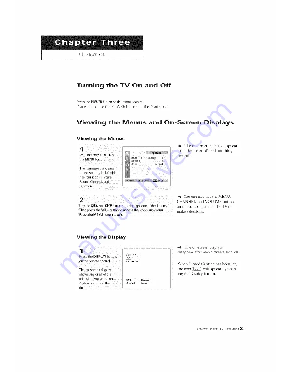 Curtis Mathes CM 19033S Owner'S Manual Download Page 19