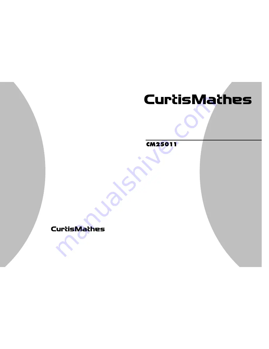 Curtis Mathes CM25011 Скачать руководство пользователя страница 1