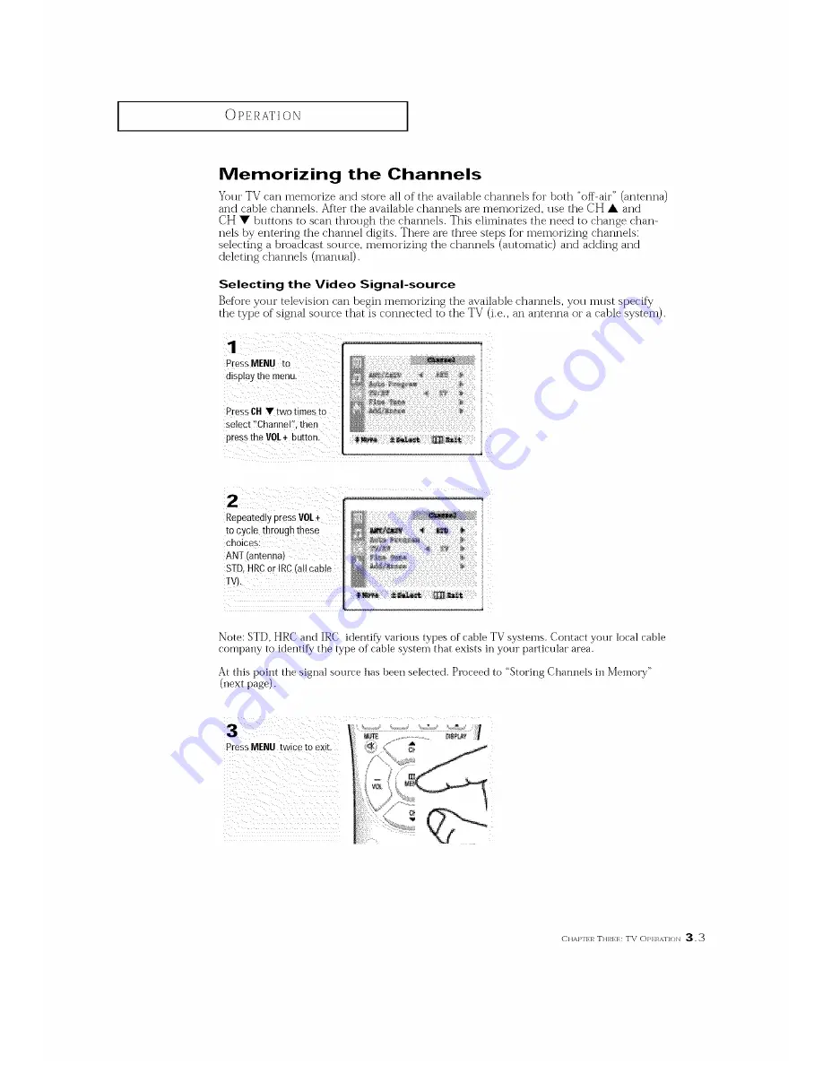 Curtis Mathes CM25020S Owner'S Manual Download Page 21