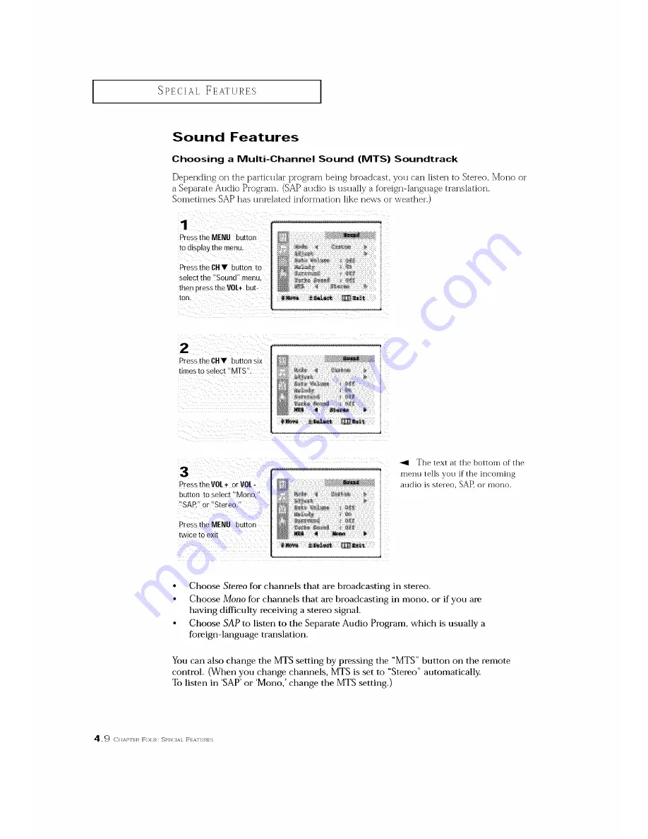 Curtis Mathes CM25020S Owner'S Manual Download Page 40