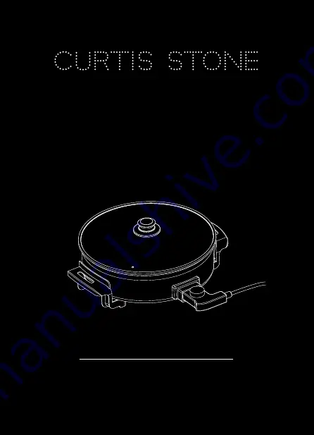 Curtis Stone Dura-Electric Rapid Skillet Instructions For Use And Recipe Book Download Page 1