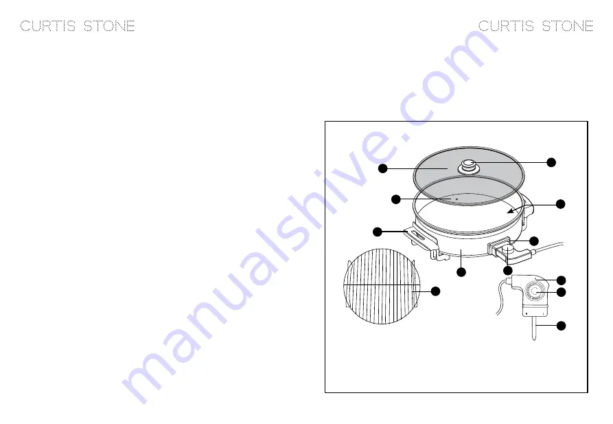 Curtis Stone Dura-Electric Rapid Skillet Instructions For Use And Recipe Book Download Page 2