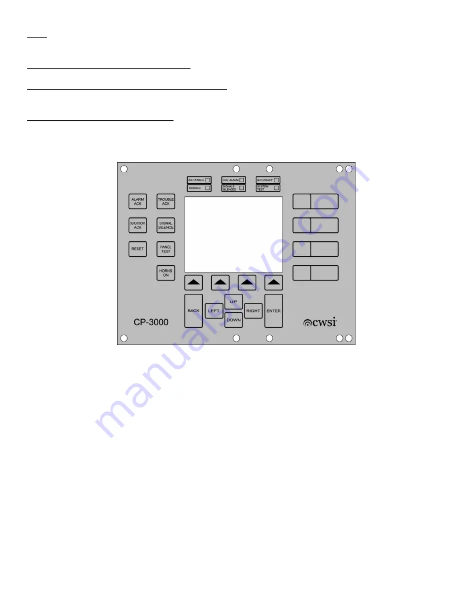 CWSI CP-3000 Operating And Installation Instruction Manual Download Page 23