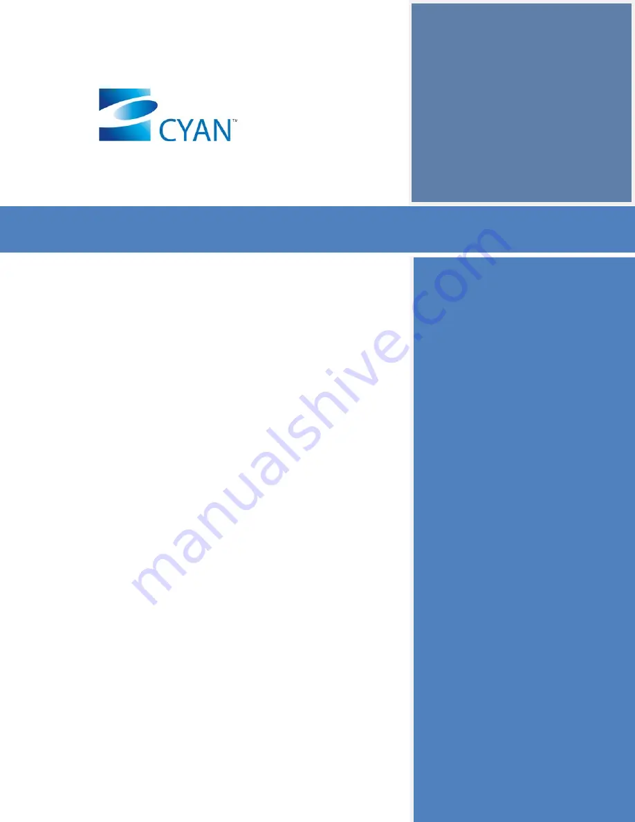 Cyan L-AMP Engineering And Planning Manual Download Page 1