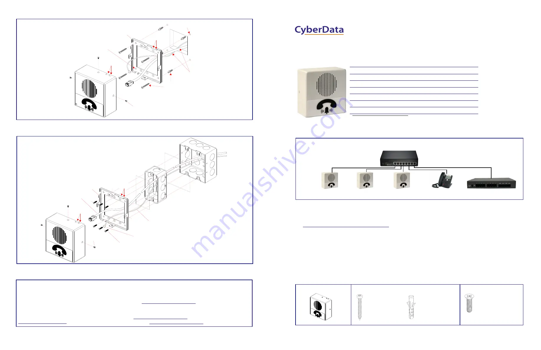 CyberData 011311 Installation Quick Reference Download Page 1