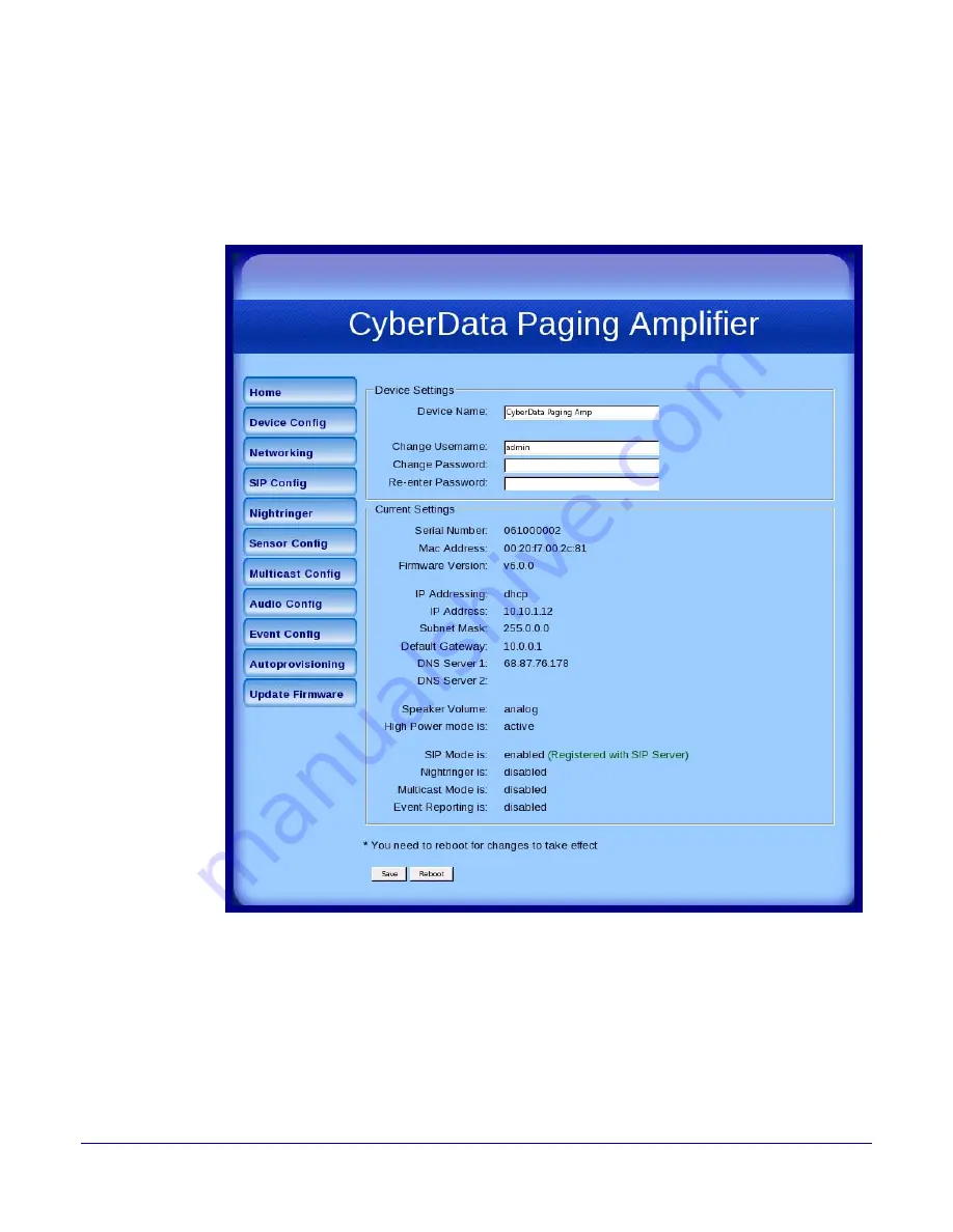 CyberData 11096 Скачать руководство пользователя страница 28