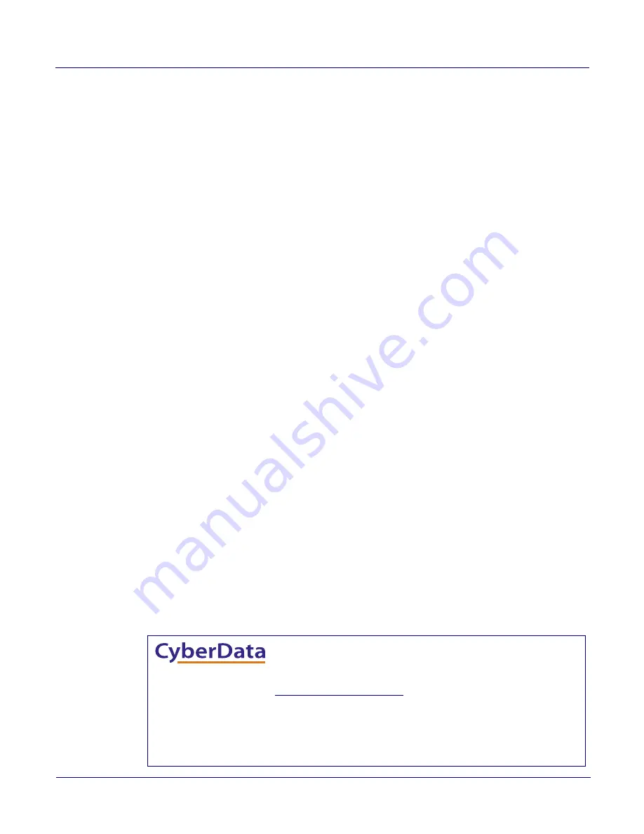 CyberData RAL 9003 Operation Manual Download Page 2