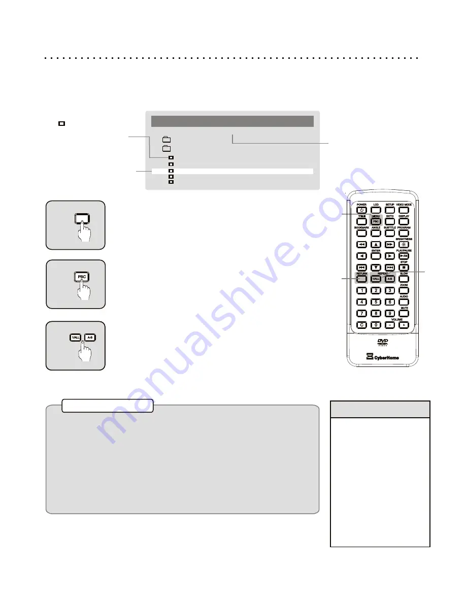 CyberHome LDV 702 Owner'S Manual Download Page 30