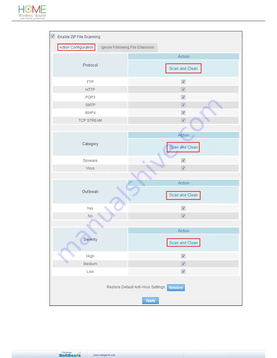 Cyberoam Home User Manual Download Page 70