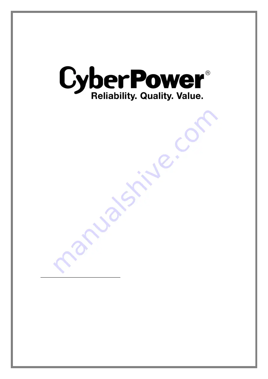 CyberPower OL8000RT3UTF User Manual Download Page 24